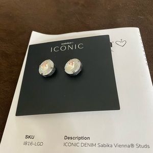 Authentic Sabika Iconic Denim Vienna Studs